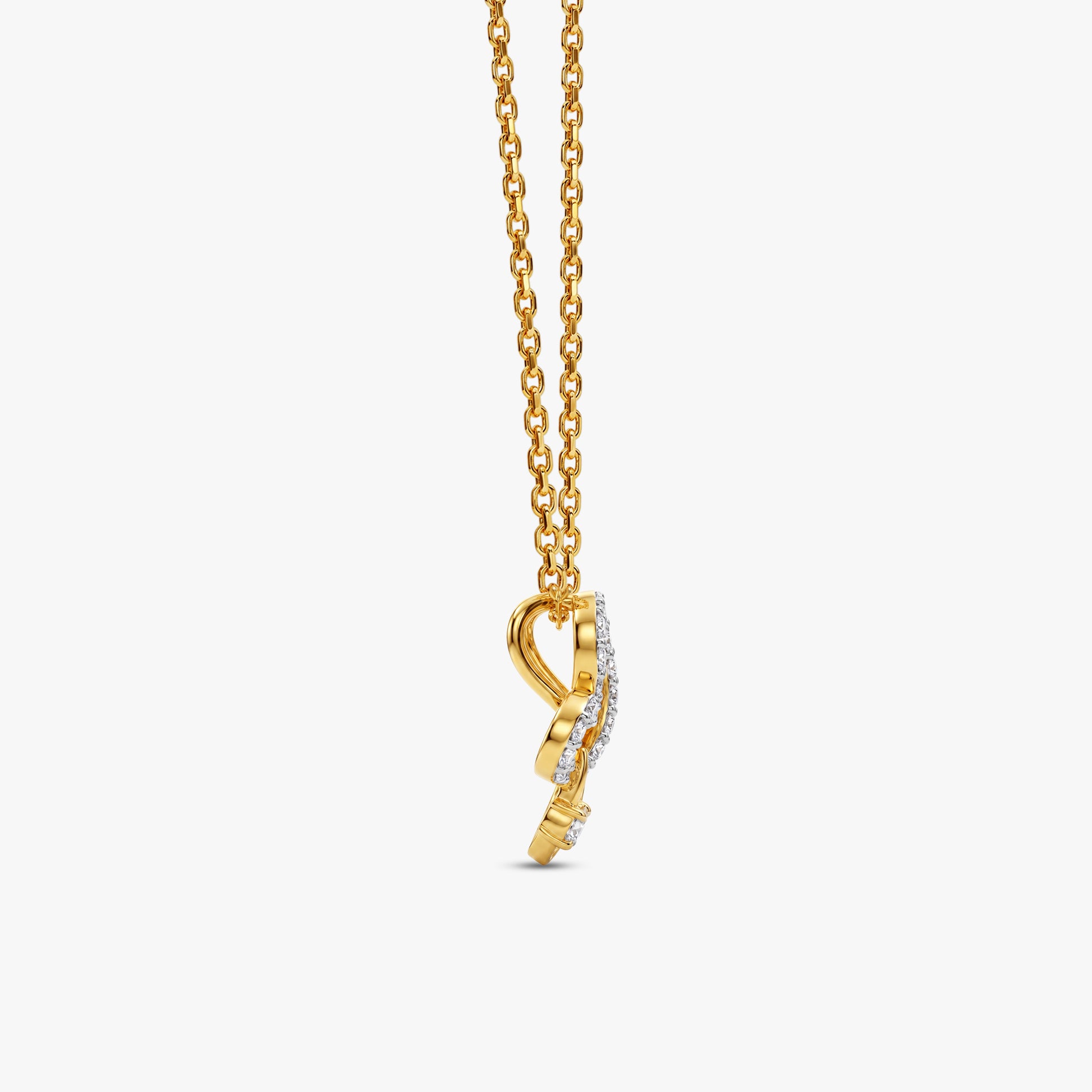 Gold Forever Fold Lab Grown Diamond Pendant