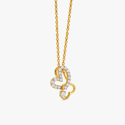 Gold Forever Fold Lab Grown Diamond Pendant