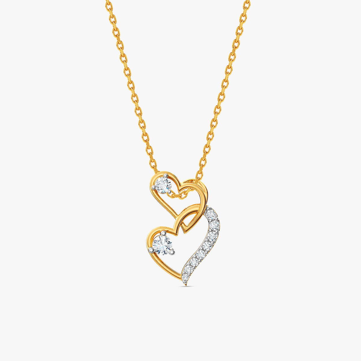 Gold Heartbound Grace Lab Grown Diamond Pendant