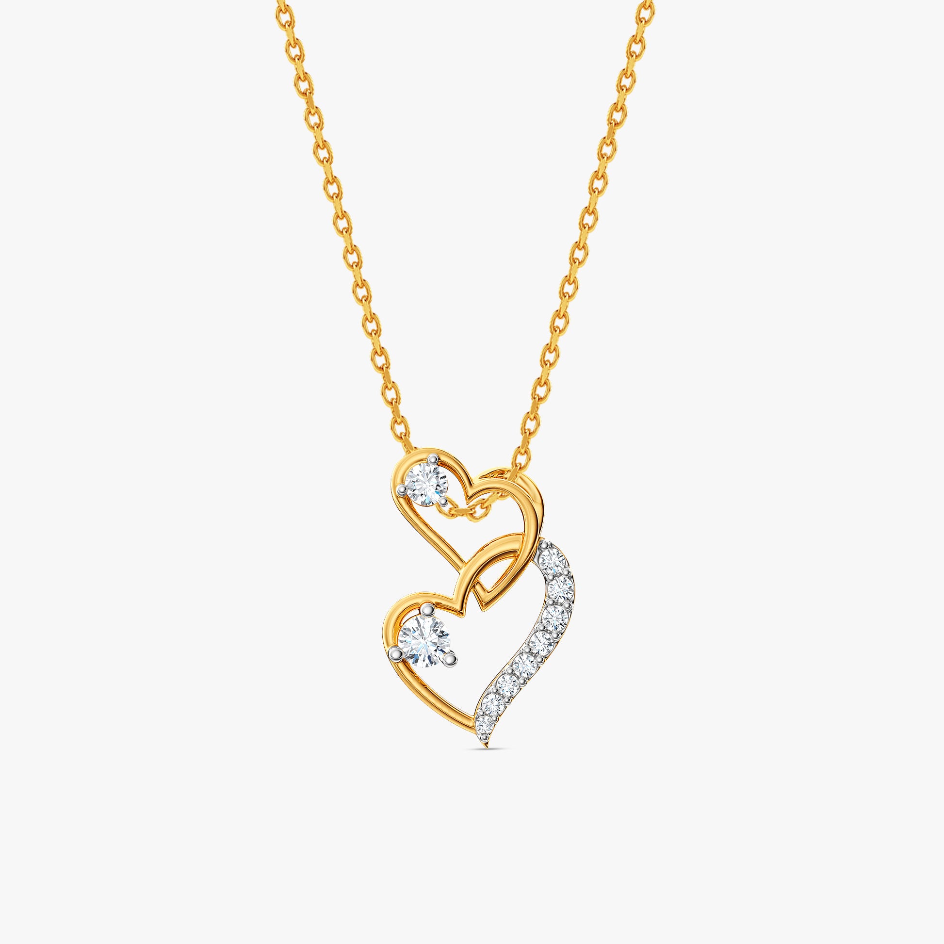 Gold Heartbound Grace Lab Grown Diamond Pendant