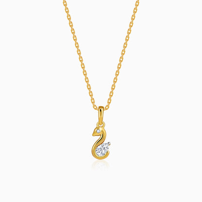 Gold Floating Grace Lab Grown Diamond Pendant