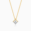 Gold Prism Poise Lab Grown Diamond Pendant