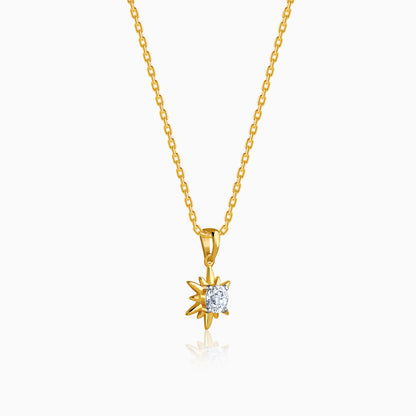 Gold Sunshine Dream Lab Grown Diamond Pendant