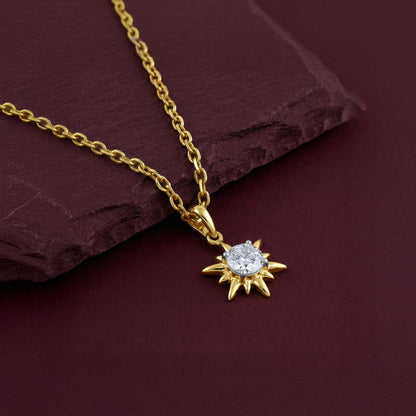 Gold Sunshine Dream Lab Grown Diamond Pendant