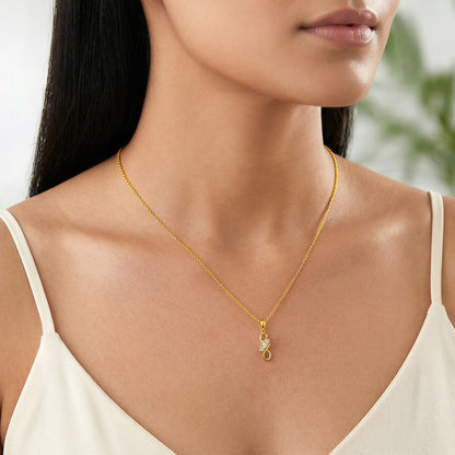 Gold Everlasting Vine Lab Grown Diamond Pendant