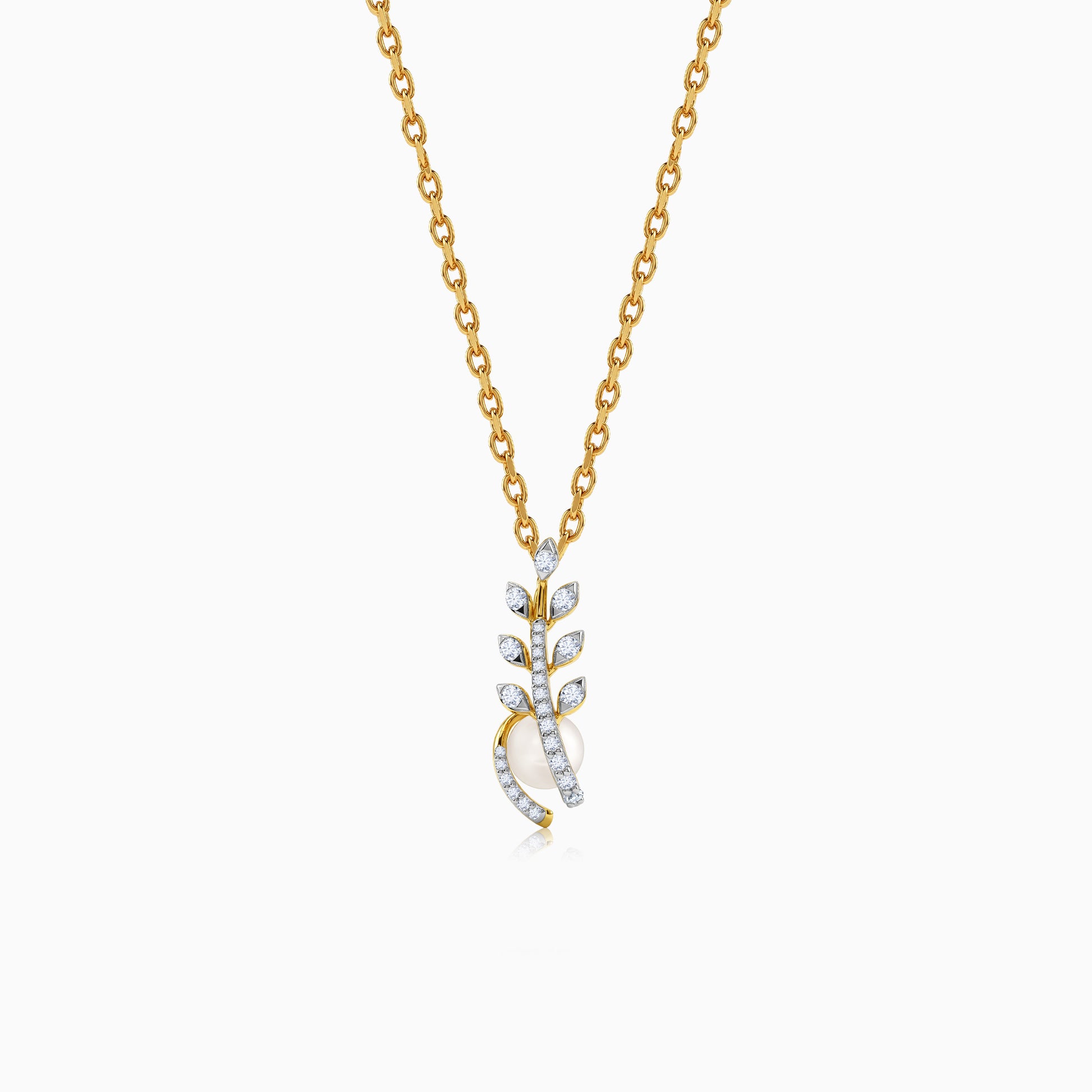 Gold Arohi Lab Grown Diamond Pendant