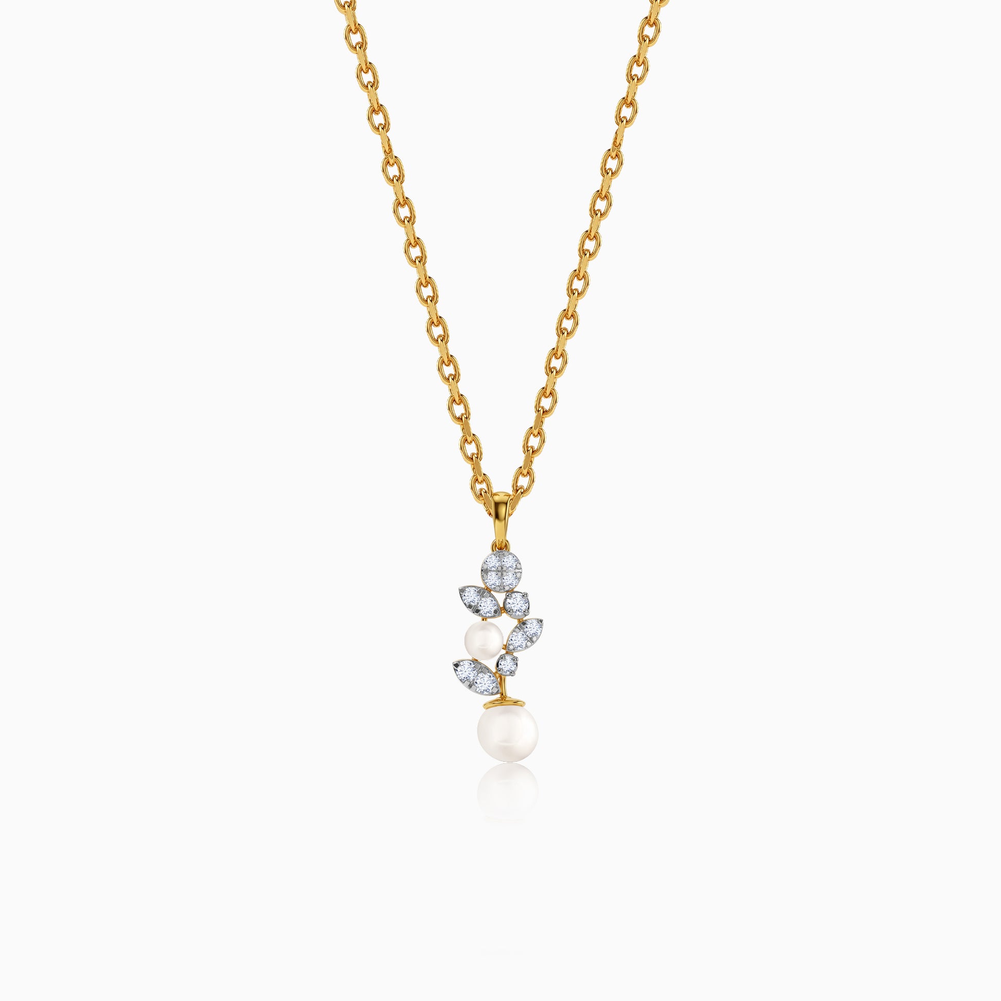 Gold Zoya Lab Grown Diamond Pendant