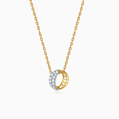 Gold Delphine Lab Grown Diamond Pendant