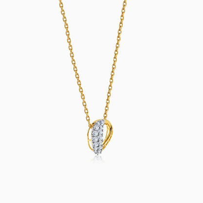 Gold Delphine Lab Grown Diamond Pendant