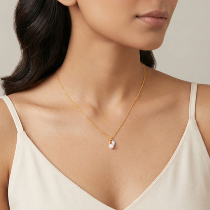 Gold Divine Trace Lab Grown Diamond Pendant