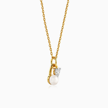 Gold Divine Trace Lab Grown Diamond Pendant
