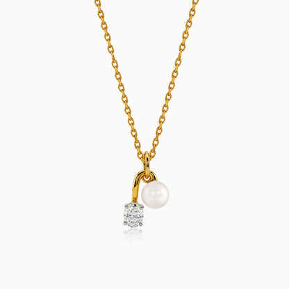 Gold Serene Glow Lab Grown Diamond Pendant