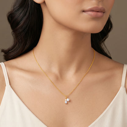 Gold Serene Glow Lab Grown Diamond Pendant