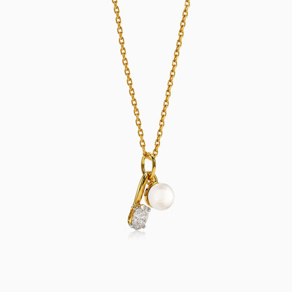 Gold Serene Glow Lab Grown Diamond Pendant