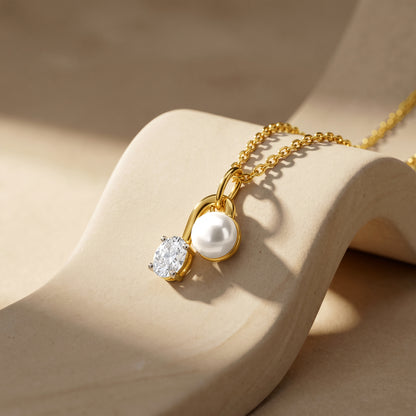 Gold Serene Glow Lab Grown Diamond Pendant