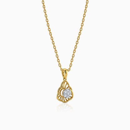 Gold Astrid Lab Grown Diamond Pendant