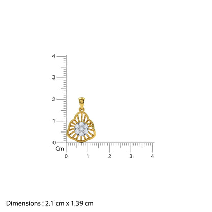 Gold Astrid Lab Grown Diamond Pendant