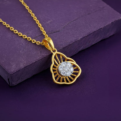 Gold Astrid Lab Grown Diamond Pendant