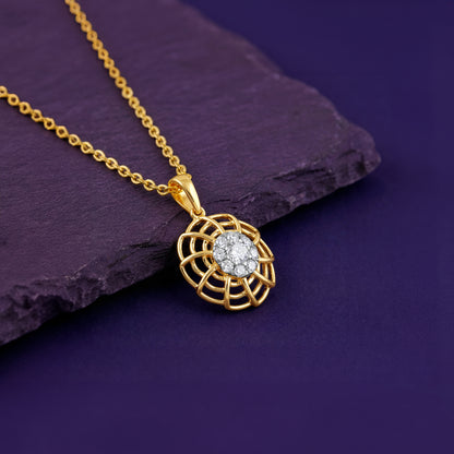 Gold Roxane Lab Grown Diamond Pendant