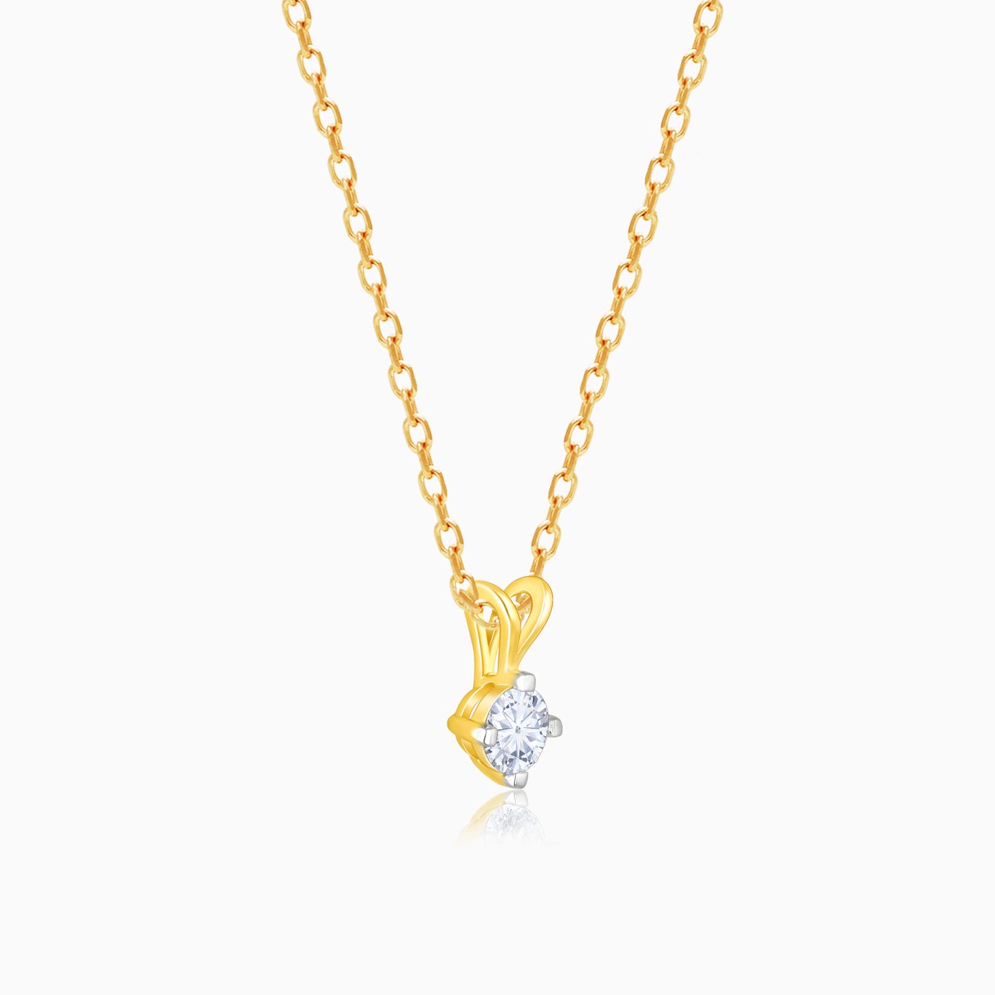 Gold Mystical Beauty Diamond Pendant