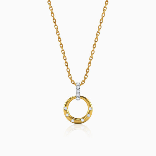 Gold Opulent Classic Lab Grown Diamond Pendant