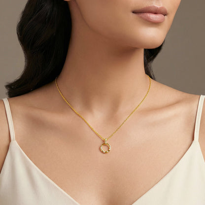 Gold Opulent Classic Lab Grown Diamond Pendant