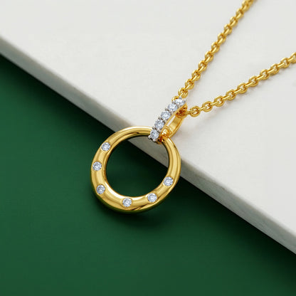 Gold Opulent Classic Lab Grown Diamond Pendant