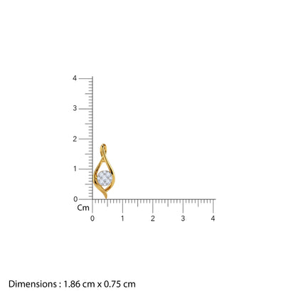 Gold Celeste Infinity Lab Grown Diamond Pendant