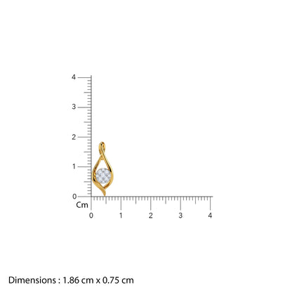 Gold Celeste Infinity Lab Grown Diamond Pendant