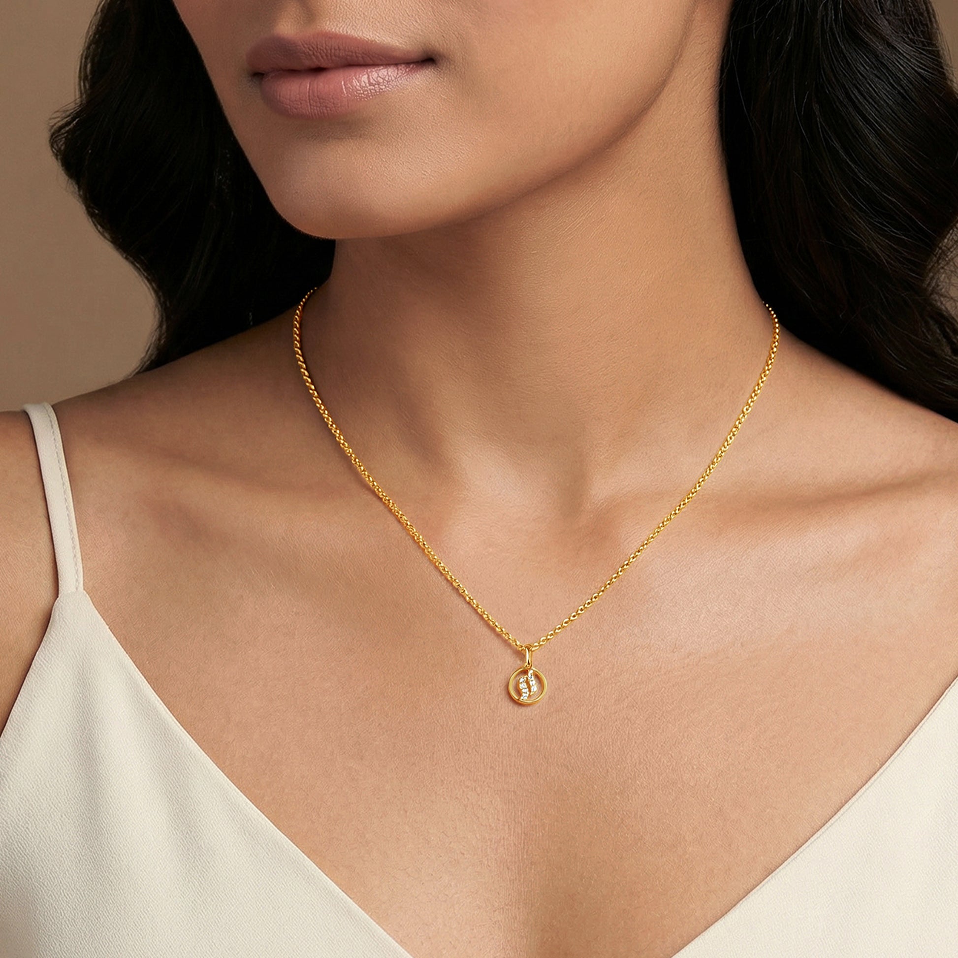 Gold Stylish Blossom Lab Grown Diamond Pendant