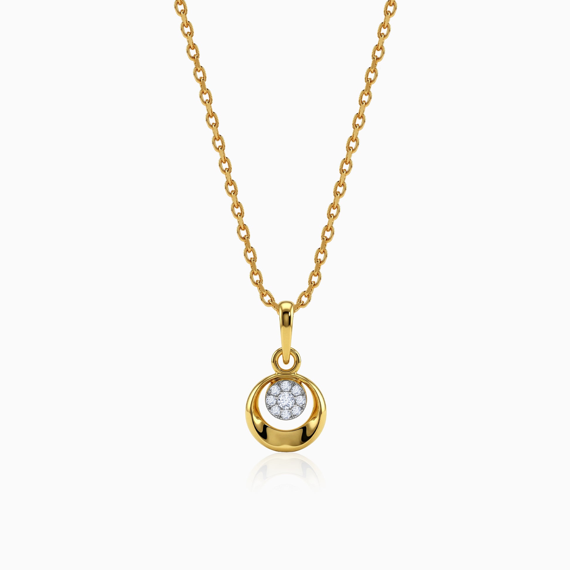 Gold Unity Lab Grown Diamond Pendant