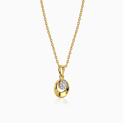 Gold Unity Lab Grown Diamond Pendant
