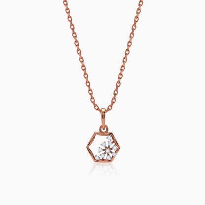 Rose Gold Meridian Lab Grown Diamond Pendant