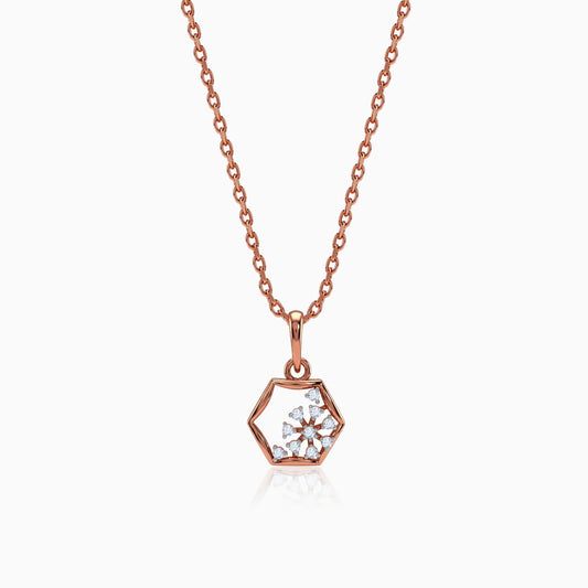 Rose Gold Meridian Lab Grown Diamond Pendant