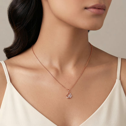 Rose Gold and Diamond Meridian Pendant