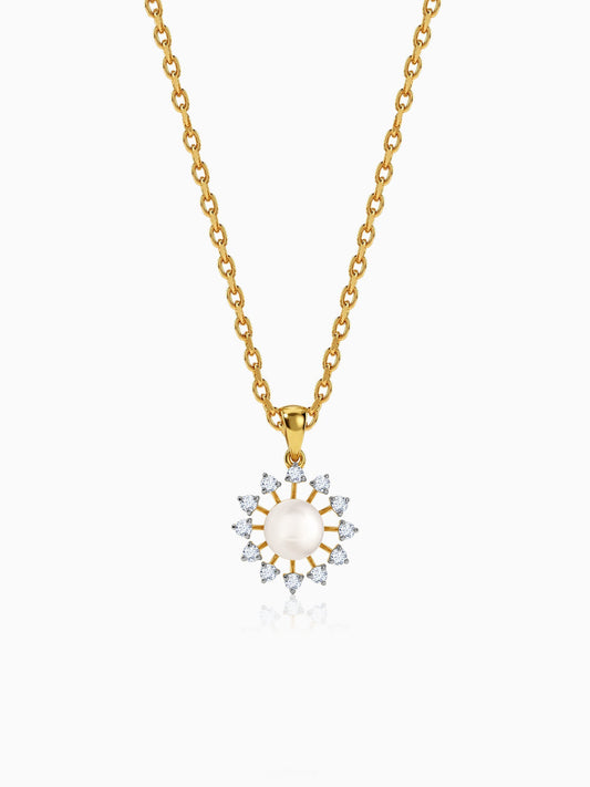 Anushka Sharma Gold Fiore Lab Grown Diamond Pendant