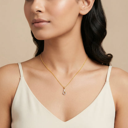 Gold Adalia Lab Grown Diamond Pendant