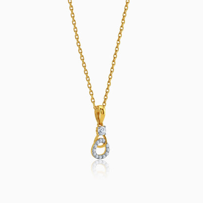 Gold Adalia Lab Grown Diamond Pendant