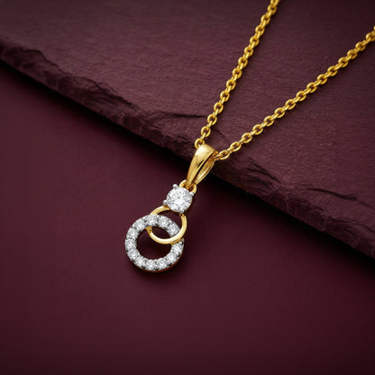 Gold Adalia Lab Grown Diamond Pendant