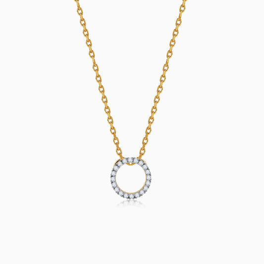 Gold Graceful Shine Lab Grown Diamond Pendant