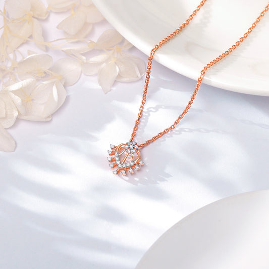 Rose Gold Delightful Diamond Pendant