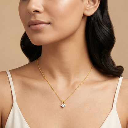 Gold Grazia Lab Grown Diamond Pendant