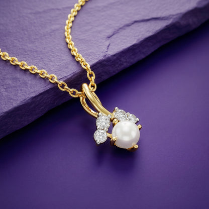 Gold Grazia Lab Grown Diamond Pendant