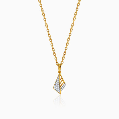 Gold Luna Voyage Lab Grown Diamond Pendant