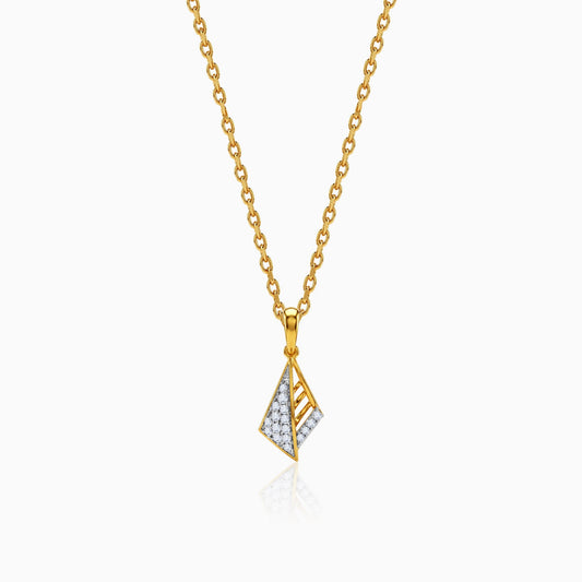 Gold Luna Voyage Lab Grown Diamond Pendant