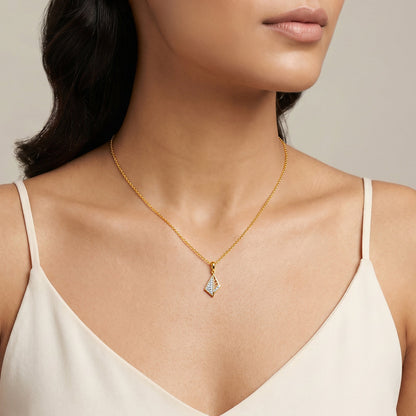 Gold Luna Voyage Lab Grown Diamond Pendant