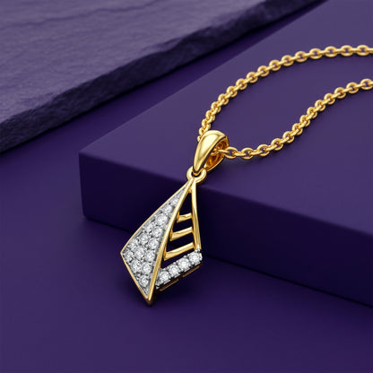 Gold Luna Voyage Lab Grown Diamond Pendant