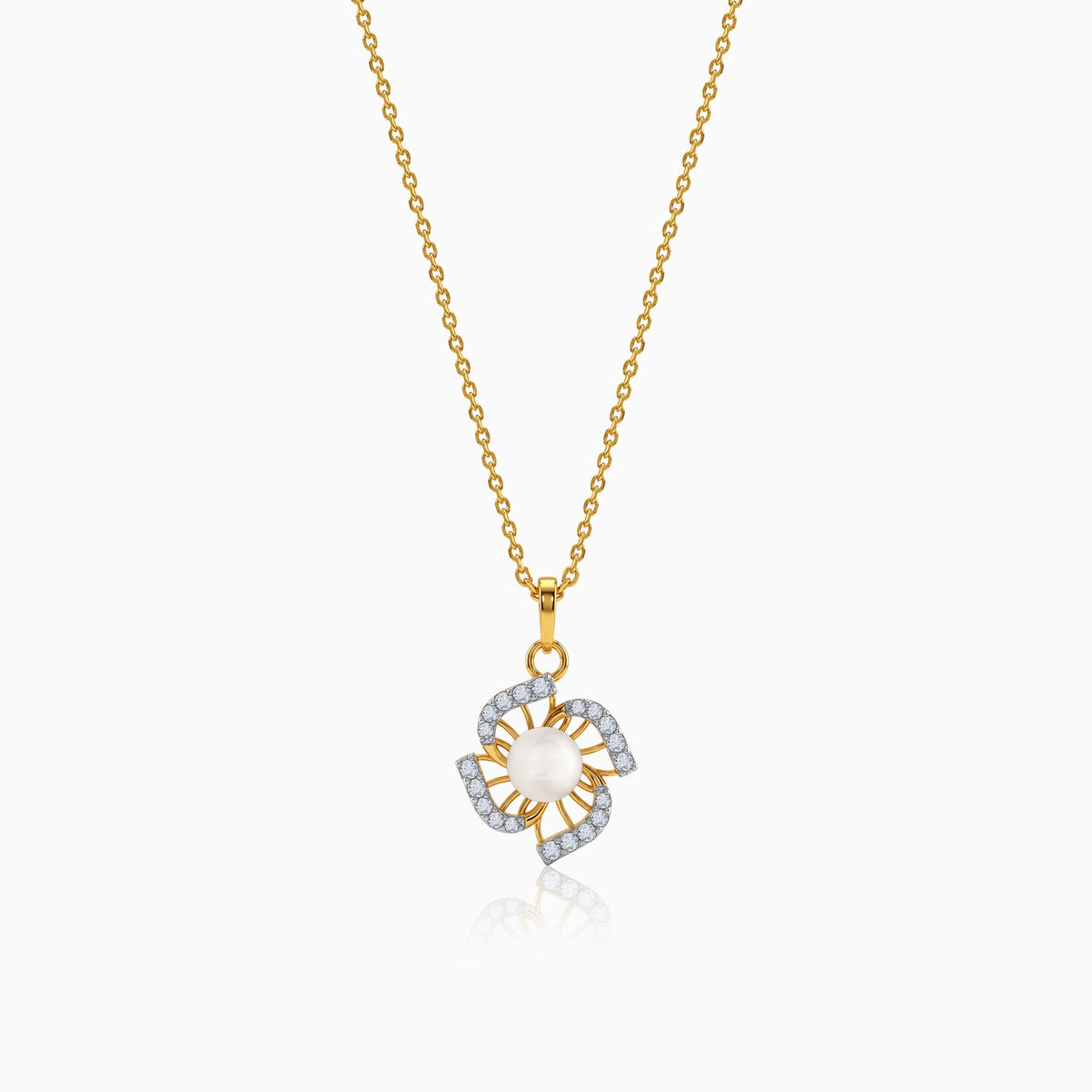 Anushka Sharma Gold Pearl of Fortune Lab Grown Diamond Pendant