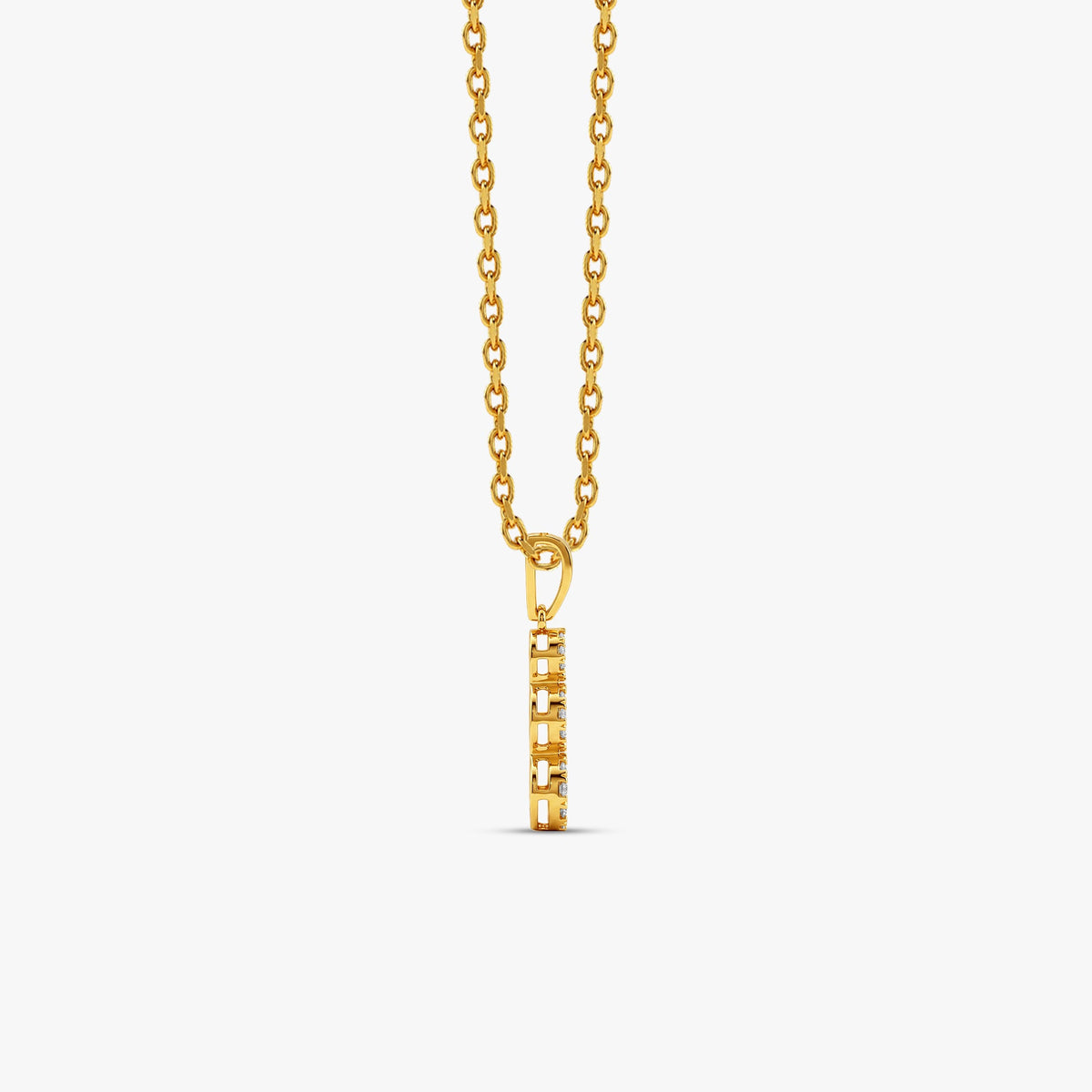 Gold Trio Lumiere Lab Grown Diamond Pendant
