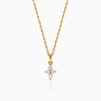 Gold Prism Shine Lab Grown Diamond Pendant